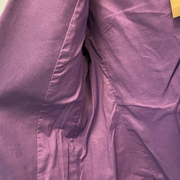 NWT Banana Republic (Factory) purple linen jacket - Picture 3 of 8